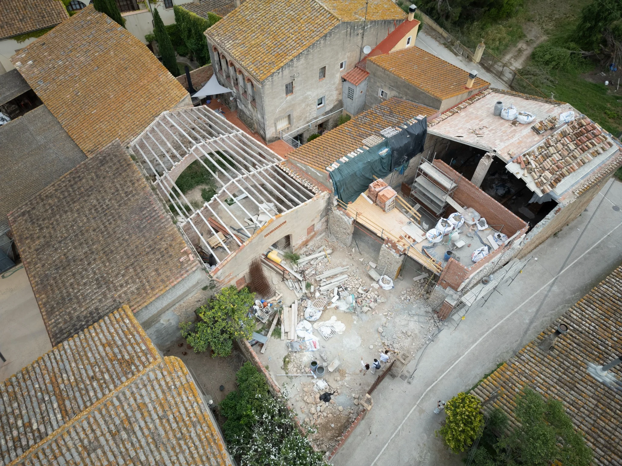 Proceso de rehabilitación de Els Pallers